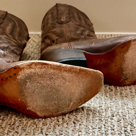 Lucchese Brown Heeled Boots - Picture 2 of 4